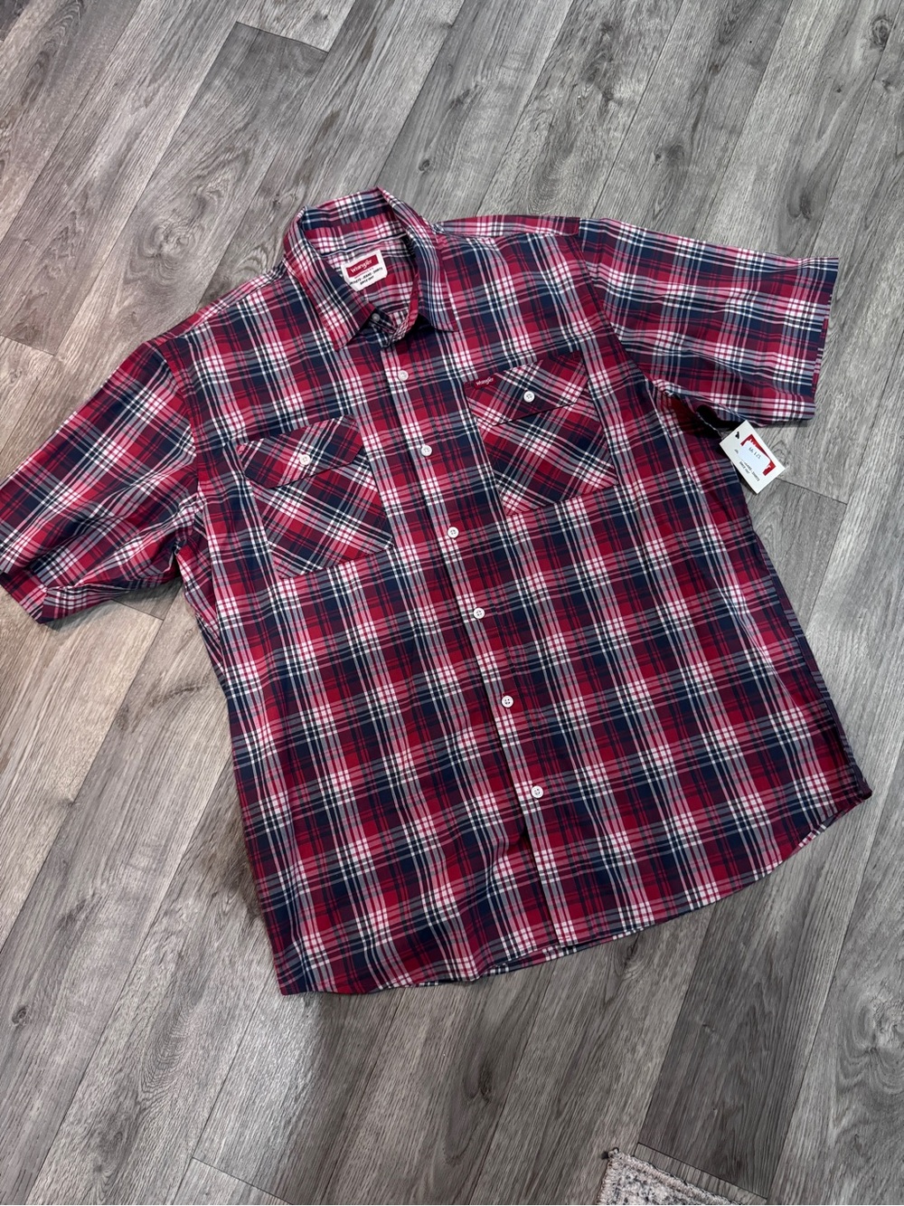 Mens Wrangler Button Up Shirt